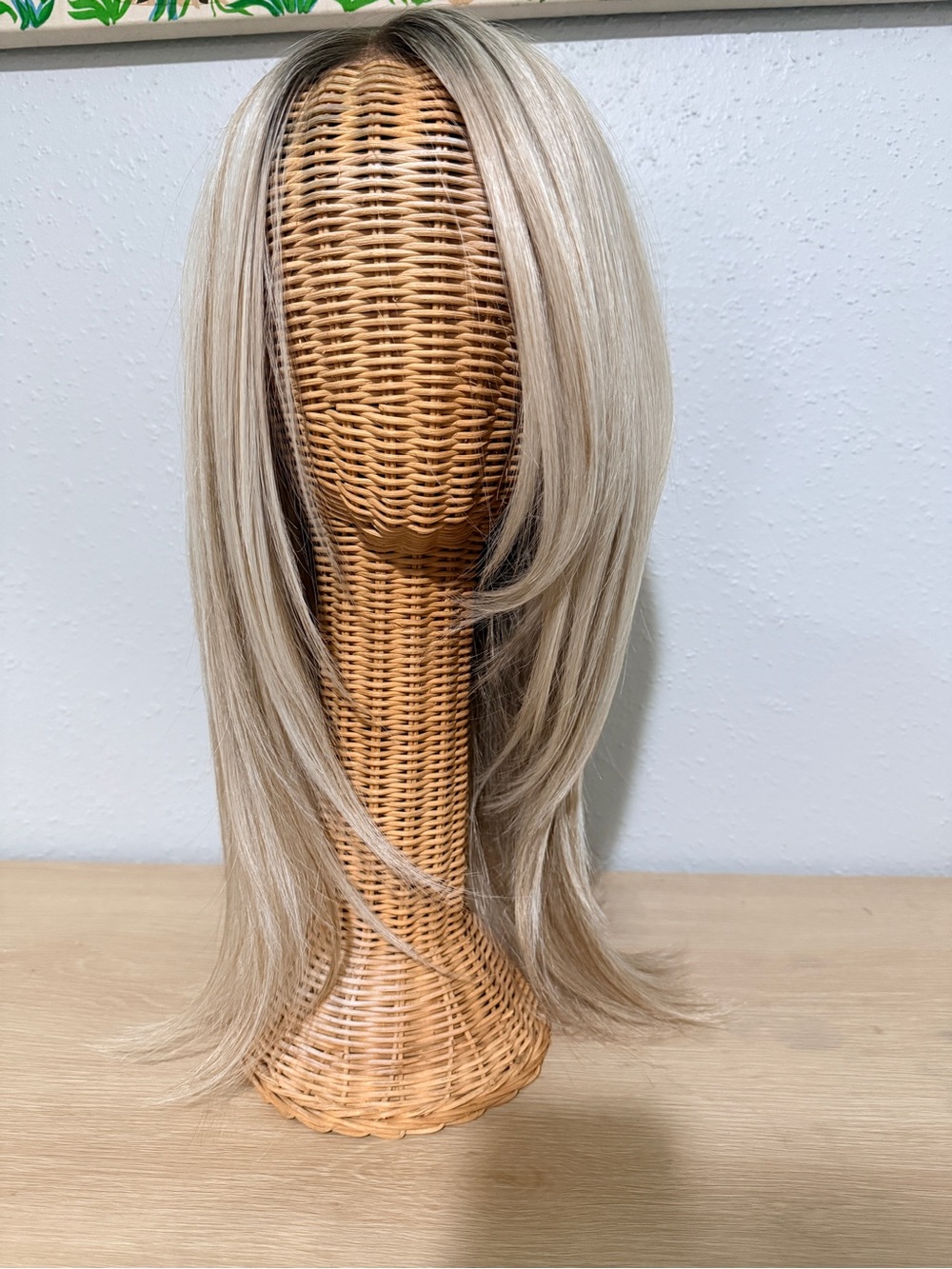 Blonde Layered Straight Wig - Natural Ash Blonde DWY